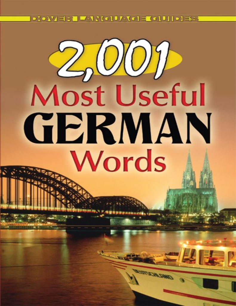 2,001 Most Useful German Words Book