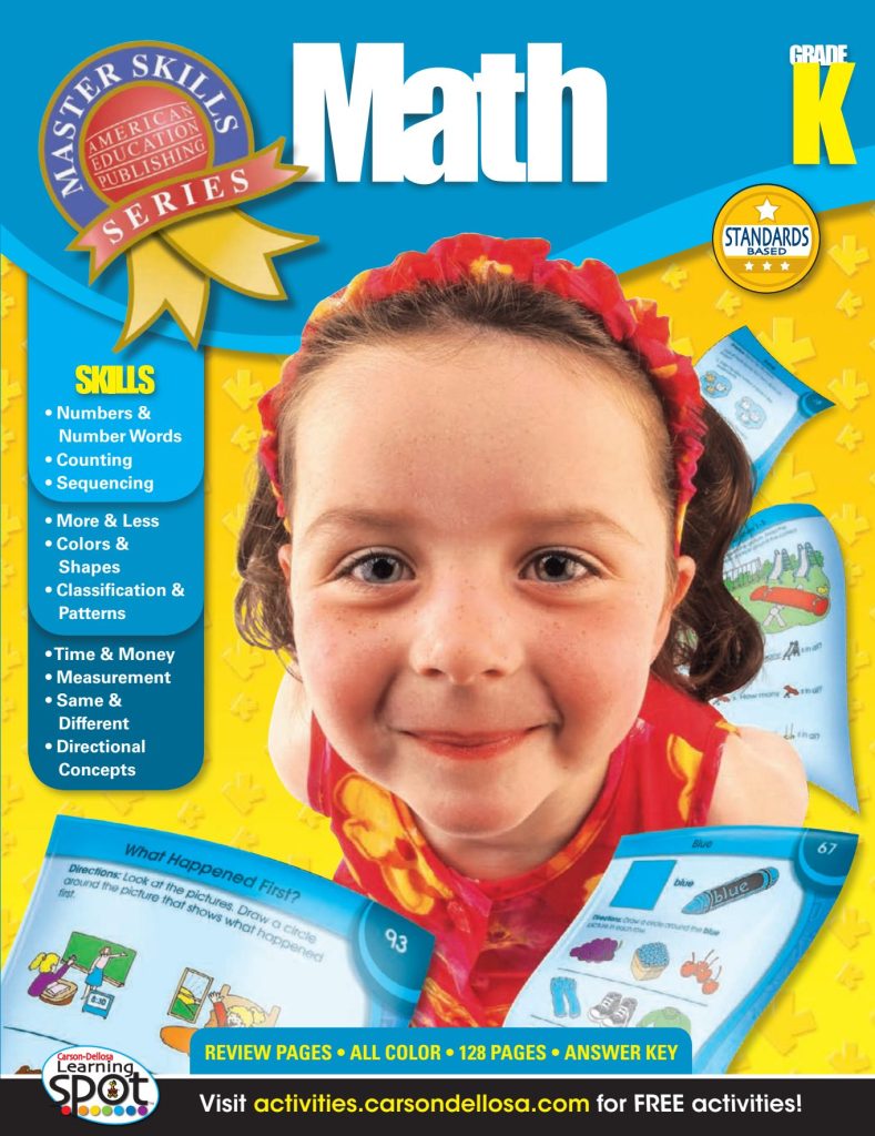 Master Skills Math Workbook K