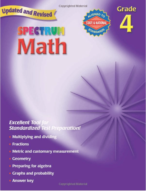 Spectrum Math Workbook 4