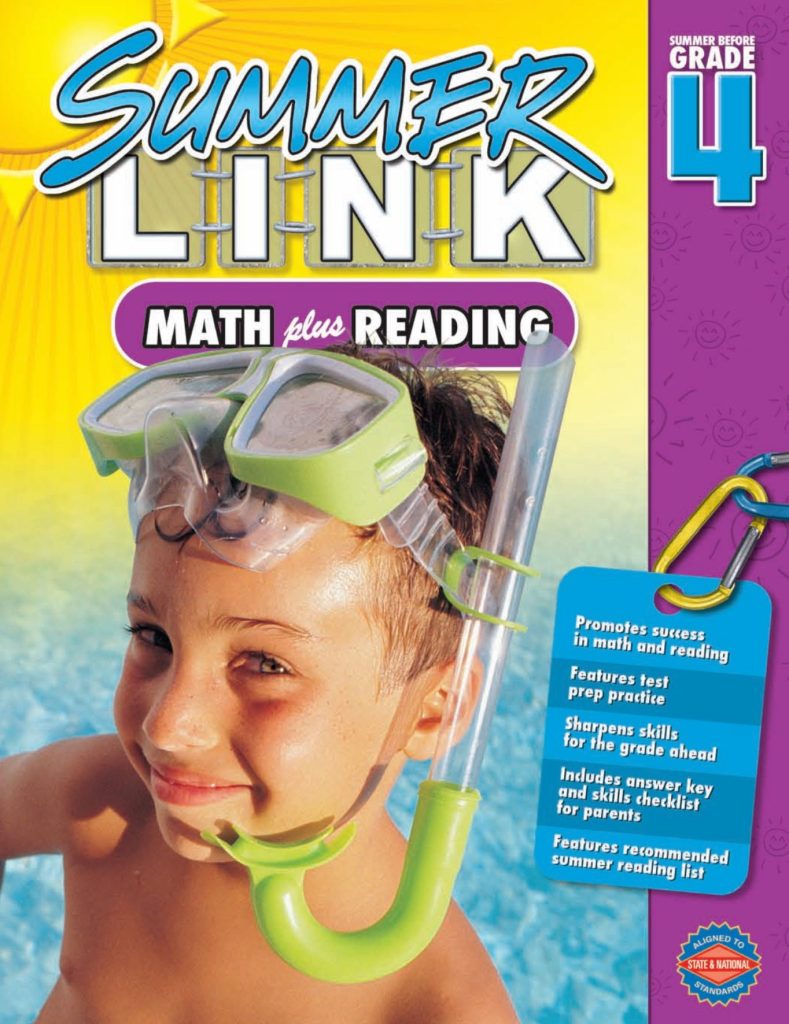 Summer Link Math Plus Reading Book 4