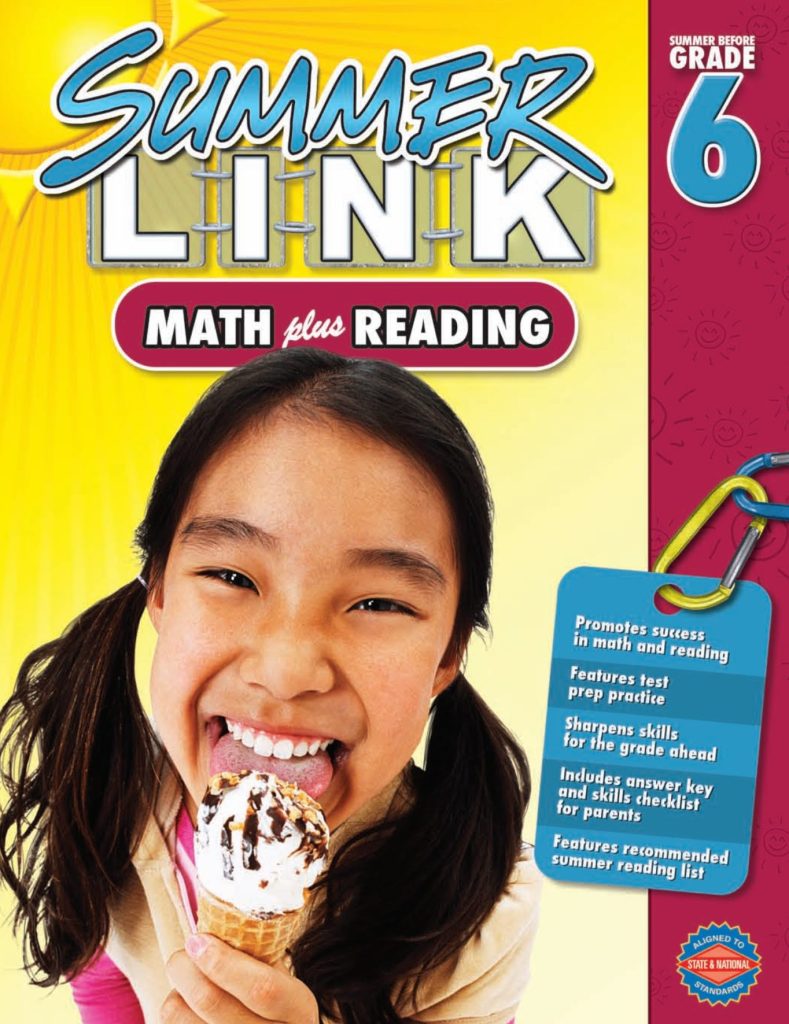 Summer Link Math Plus Reading Book 6